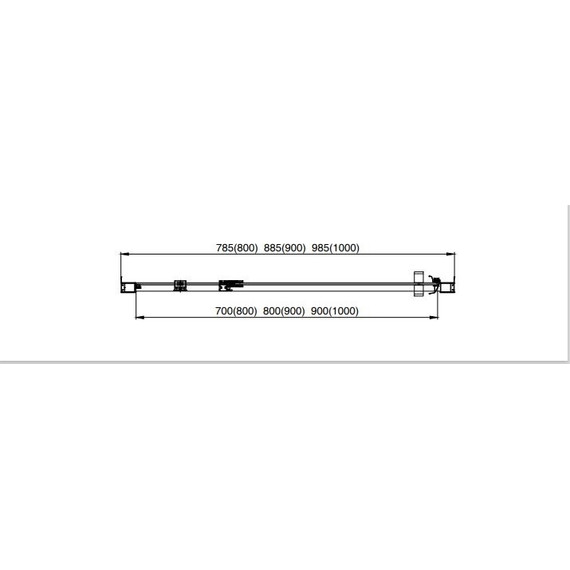 Душевая дверь Aquatek 80 см AQ ARI PI 08020CH, хром/прозрачное - фото 6