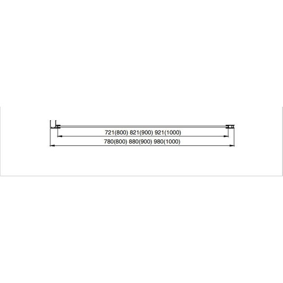 Боковая стенка Aquatek 80 см AQ ARI WA 08020CH, хром/прозрачное - фото 7