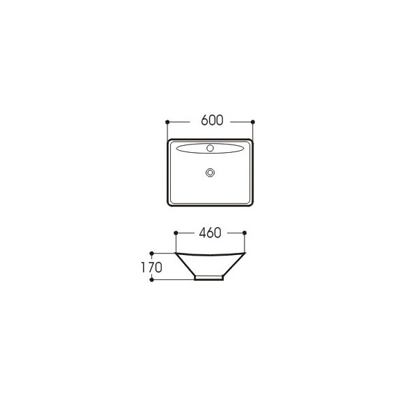 Раковина врезная на столешницу Aquatek 60 см AQ5518-00 - фото 7