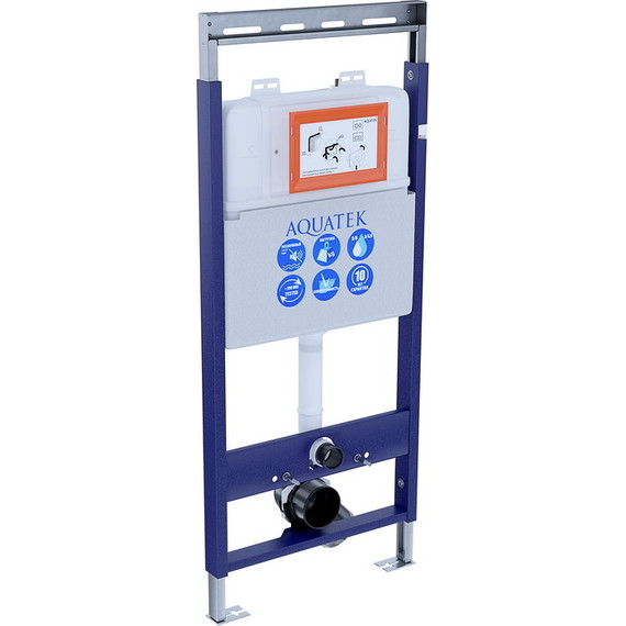 Инсталляция для унитаза Aquatek Easy Fix 51 INS-0000009 (с регулируемой верхней планкой) - фото 3