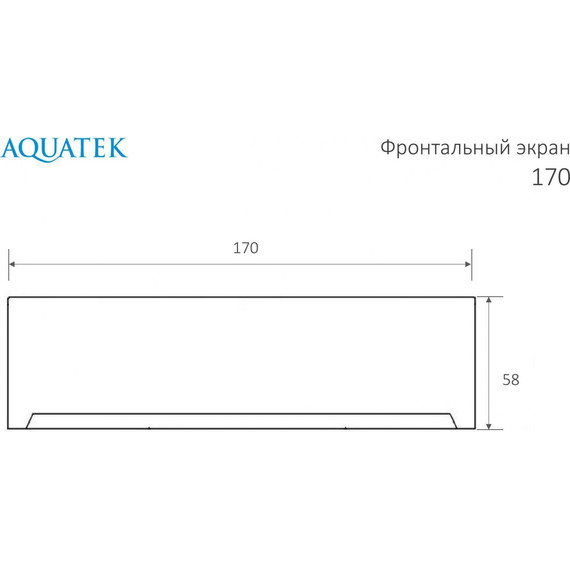 Панель фронтальная Aquatek Ника/Либра/Лайма/София 170 EKR-F0000067 - фото 5