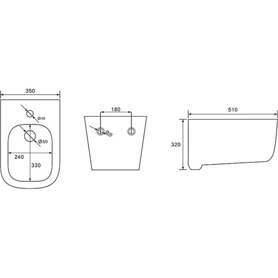 Биде подвесное Aquatek Лугано AQ1002-00 - фото 7