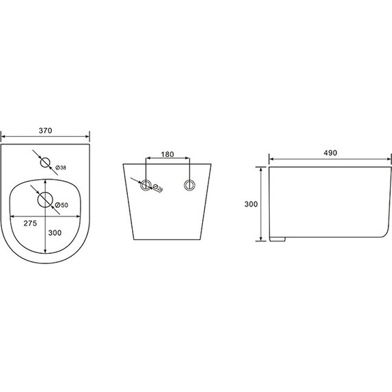 Биде подвесное Aquatek Мия AQ1004-00 - фото 6