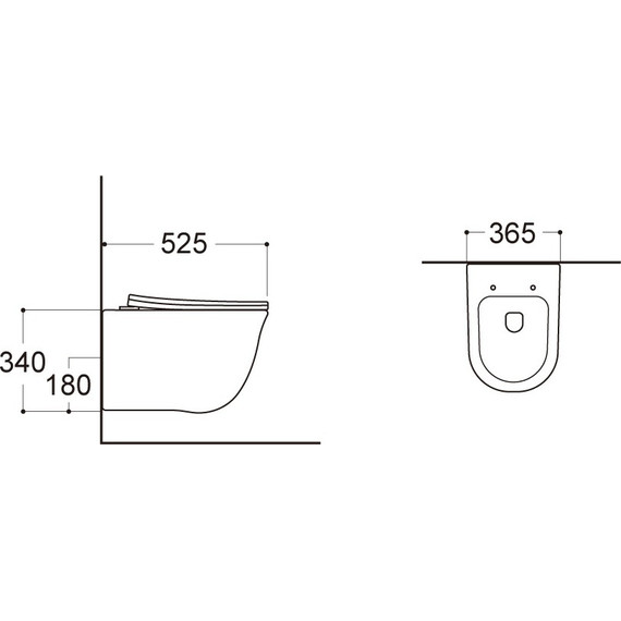 Унитаз подвесной безободковый Aquatek Классик AQ1111-00 с тонкой крышкой микролифт - фото 9