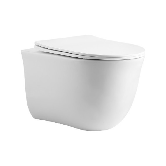 Инсталляция с подвесным унитазом комплект: Aquatek Set INS-0000012 с подвесным безободковым унитазом Классик AQ1111-00 сиденье микролифт, крепление, кнопка смыва белая - фото 4