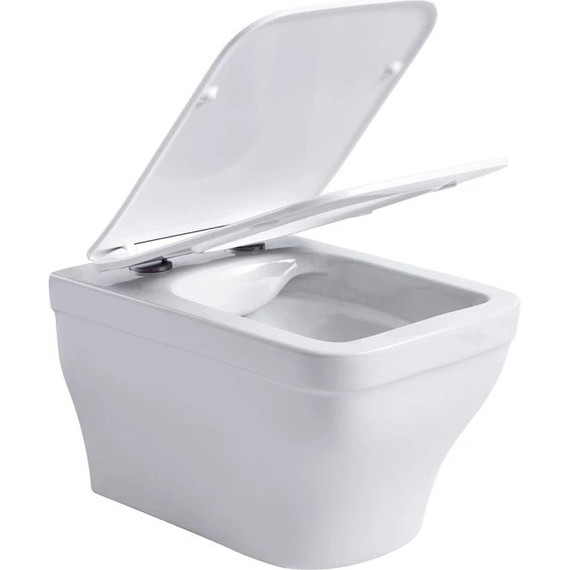 Инсталляция с подвесным унитазом комплект: Aquatek Set INS-0000012 с подвесным безободковым унитазом Амадео AQ1163-00 сиденье микролифт, крепление, кнопка смыва хром глянцевая - фото 11