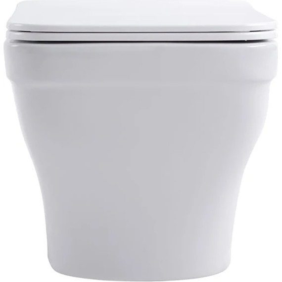 Инсталляция с подвесным унитазом комплект: Aquatek Set INS-0000012 с подвесным безободковым унитазом Амадео AQ1180-00 сиденье микролифт, крепление, кнопка смыва белая - фото 14