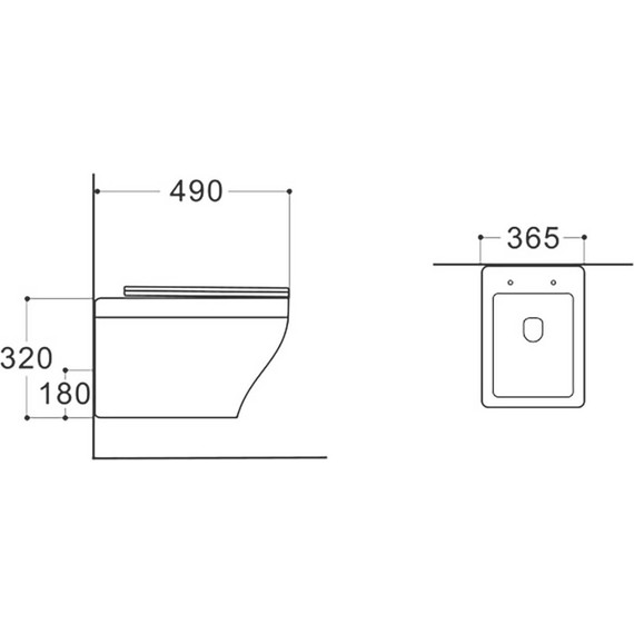 Унитаз подвесной безободковый Aquatek Амадео AQ1180-00 с тонкой крышкой микролифт - фото 9