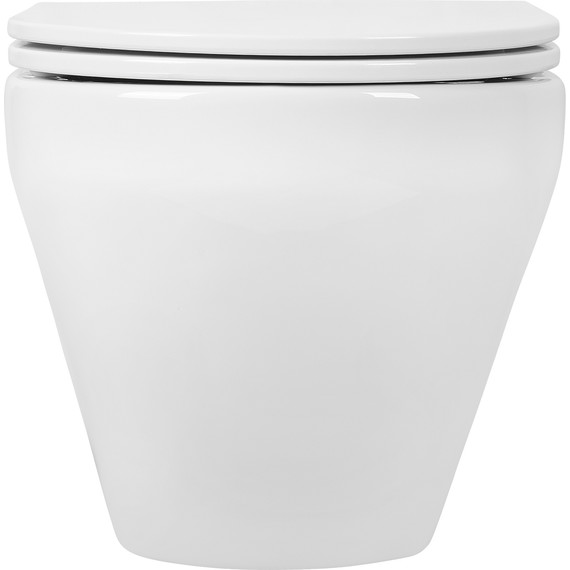 Унитаз подвесной безободковый Aquatek Лея AQ1199-00 с тонкой крышкой микролифт - фото 6