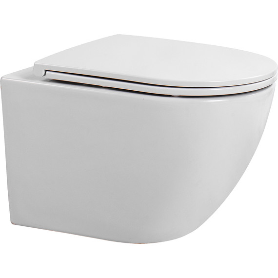 Унитаз подвесной безободковый Aquatek Европа AQ1900T-00 с тонкой крышкой микролифт (Система смыва торнадо) - фото, картинка 9 Унитаз подвесной безободковый Aquatek Европа AQ1900T-00 с тонкой крышкой микролифт (Система смыва торнадо) - фото 9