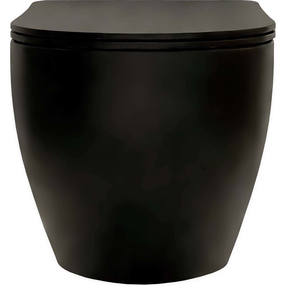 Унитаз подвесной безободковый Aquatek Европа AQ1901-MB с тонкой крышкой микролифт, чёрный, Цвет производителя: чёрный - фото, картинка 2 Унитаз подвесной безободковый Aquatek Европа AQ1901-MB с тонкой крышкой микролифт, чёрный, Цвет производителя: чёрный - фото 2