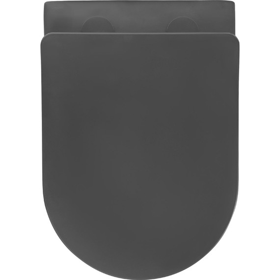 Унитаз подвесной безободковый Aquatek Европа AQ1901-MB с тонкой крышкой микролифт, чёрный, Цвет производителя: чёрный - фото, картинка 7 Унитаз подвесной безободковый Aquatek Европа AQ1901-MB с тонкой крышкой микролифт, чёрный, Цвет производителя: чёрный - фото 7