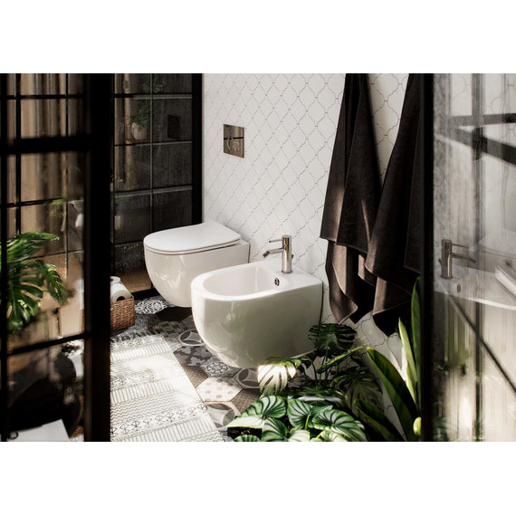 Унитаз подвесной безободковый Aquatek Европа AQ1901-MW с тонкой крышкой микролифт - фото 10