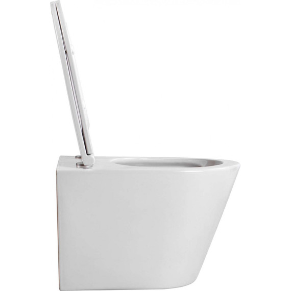 Унитаз подвесной безободковый Aquatek Вега AQ1904T-00 с тонкой крышкой микролифт (система смыва торнадо) - фото 16