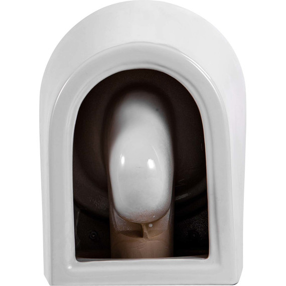 Унитаз подвесной безободковый Aquatek Вега AQ1904T-00 с тонкой крышкой микролифт (система смыва торнадо) - фото 12