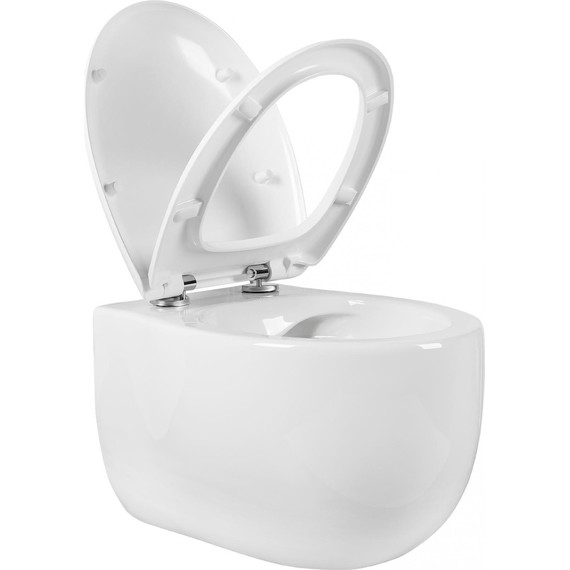 Унитаз подвесной безободковый Aquatek Альтаир AQ1980-00 с крышкой микролифт - фото 3