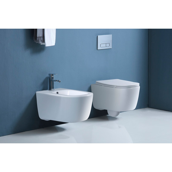 Унитаз подвесной безободковый Aquatek Лугано AQ2002-00 с крышкой микролифт - фото 9