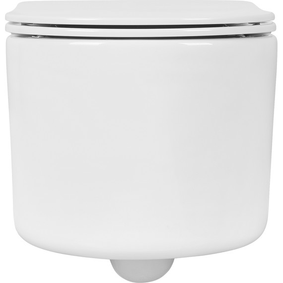 Унитаз подвесной безободковый Aquatek Мия AQ2004-00 с крышкой микролифт, Цвет производителя: белый - фото 2