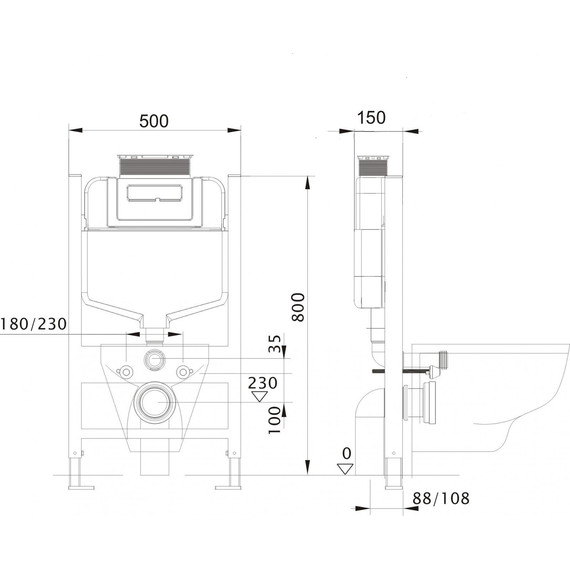 Инсталляция для унитаза Aquatek INS-0000018 - фото 5