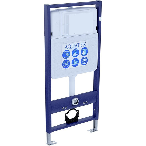 Инсталляция Aquatek Standart 50 INS-0000012 с подвесным унитазом Aquatek Вега AQ1904-00 (кнопка KDI-0000016 хром) - фото 2