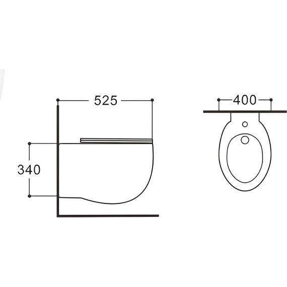 Биде подвесное Aquatek Альтаир AQ1089-00 - фото 2