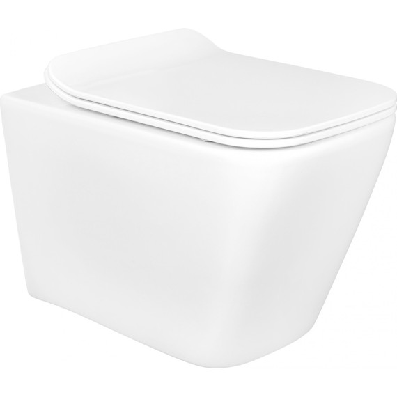 Унитаз подвесной безободковый Aquatek Дельта AQ1911-00 с тонкой крышкой микролифт - фото 3