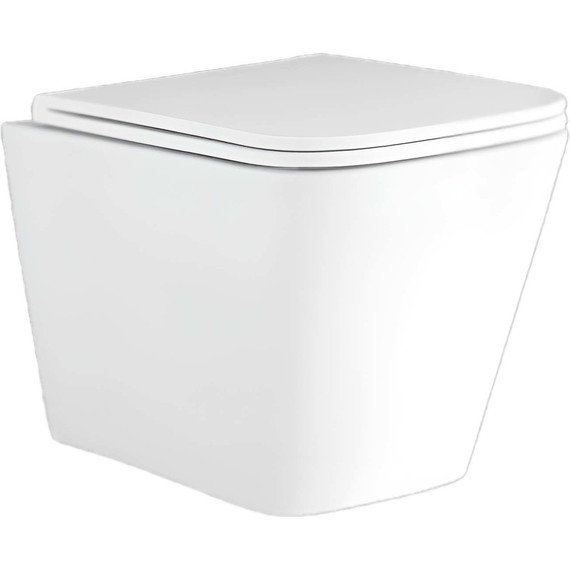 Унитаз подвесной безободковый Aquatek Дельта AQ1911-00 с тонкой крышкой микролифт - фото 2