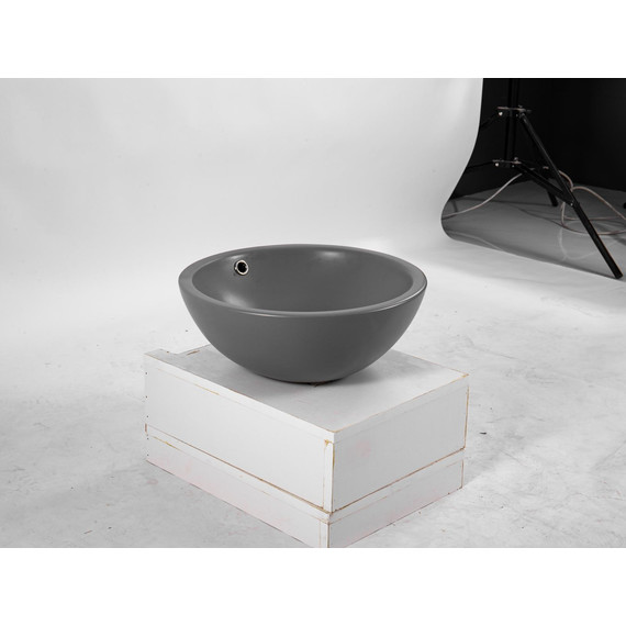 Раковина-чаша Aquatek 44 см AQ5354-MG, серый матовый - фото, картинка 5 Раковина-чаша Aquatek 44 см AQ5354-MG, серый матовый - фото 5