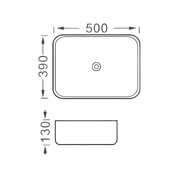 Раковина-чаша Aquatek Вега 50 см AQ5515-MG, серый матовый - фото 5