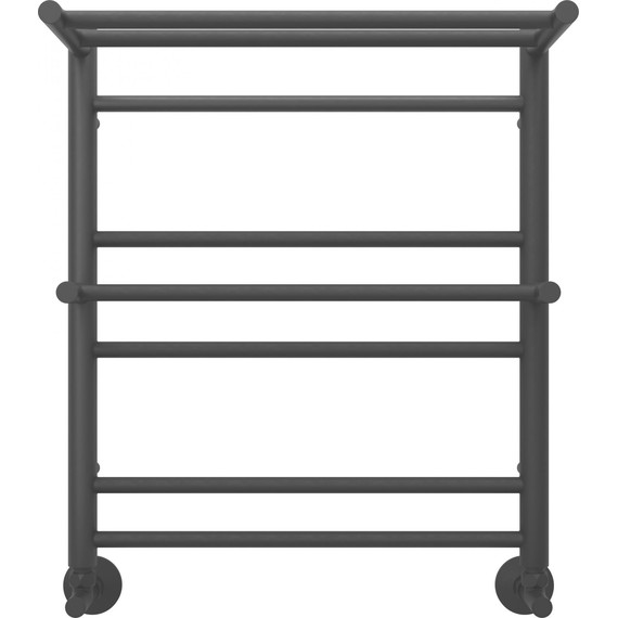 Полотенцесушитель водяной Aquatek Альфа с полкой П7 500х600 мм AQ RRP0760BL чёрный муар - фото 2