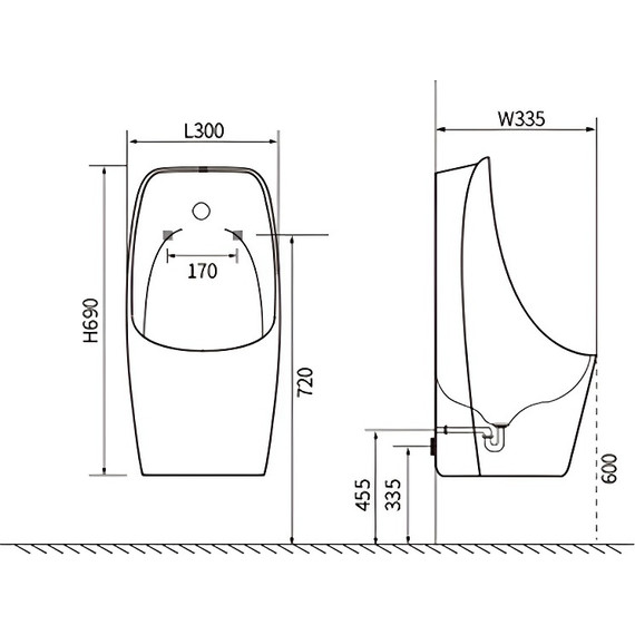 Писсуар подвесной сенсорный Aquatek AQ3060-S-00 - фото 8