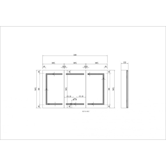 Зеркало-шкаф Aquatek 120 см AQ7124-MLC - фото 8