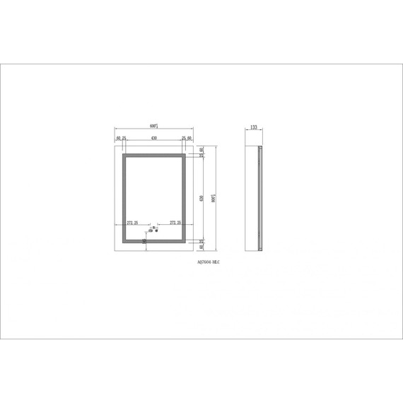 Зеркало-шкаф Aquatek 60 см AQ7604-MLC - фото 8