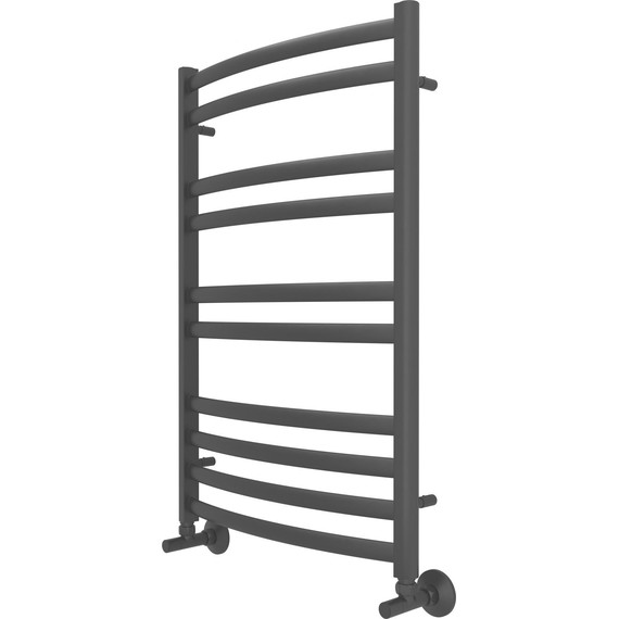 Полотенцесушитель водяной Aquatek Лугано П10 500х800 мм AQ DOC1080BL, чёрный муар - фото 6