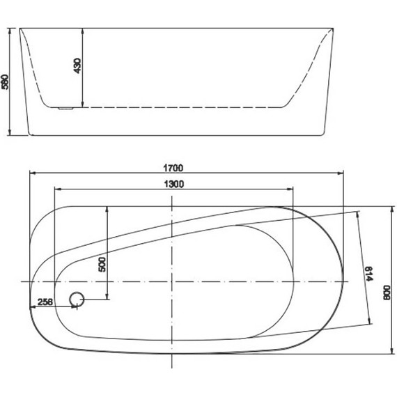 Ванна отдельностоящая Aquatek Прима 170x80 см AQ-1115780 - фото, картинка 11 Ванна отдельностоящая Aquatek Прима 170x80 см AQ-1115780 - фото 11