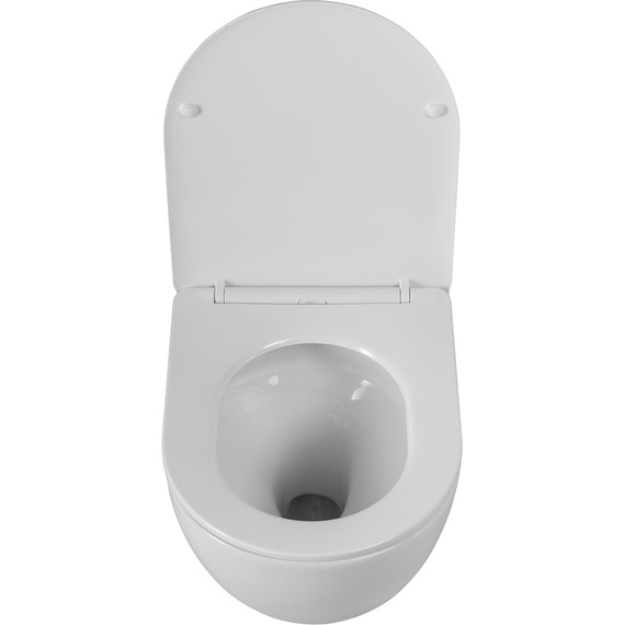 Унитаз подвесной безободковый BelBagno Sfera-Tor BB046CH-TOR/SC (система смыва торнадо) с крышкой микролифт - фото 16