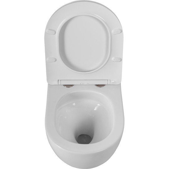 Унитаз подвесной безободковый BelBagno Sfera-Tor BB046CH-TOR/SC (система смыва торнадо) с крышкой микролифт - фото 17