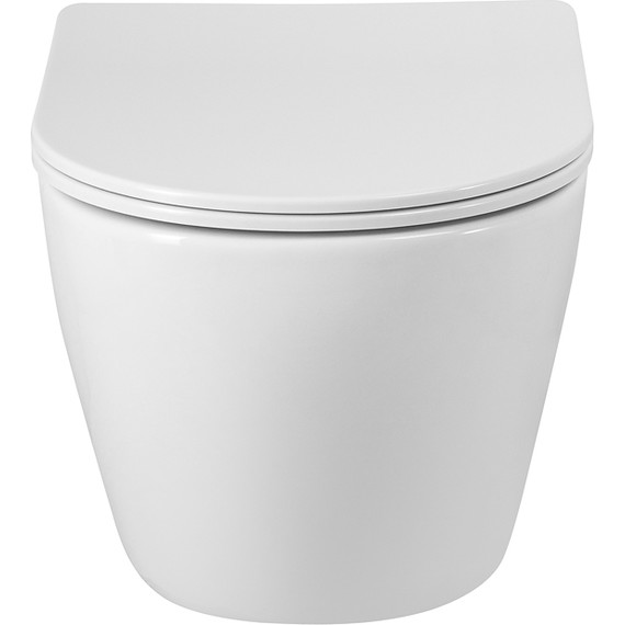 Унитаз подвесной безободковый BelBagno Sfera-R BB046CHR/SC с крышкой микролифт - фото 5