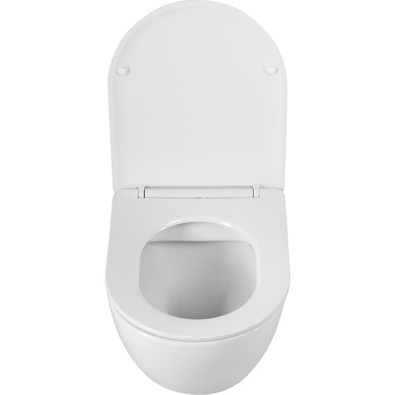 Унитаз подвесной безободковый BelBagno Sfera-R BB046CHR/SC с крышкой микролифт - фото 6