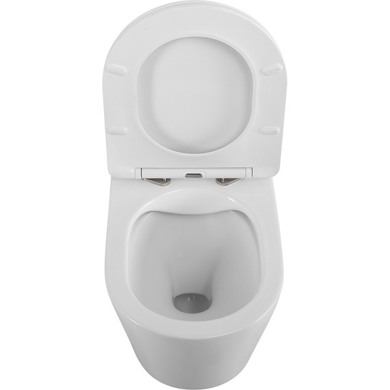 Унитаз подвесной безободковый BelBagno Flay-R BB053CHR/SC с крышкой микролифт - фото 7