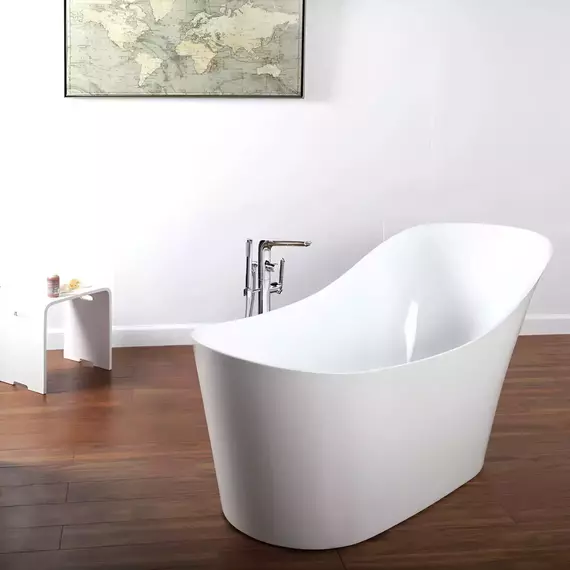 Ванна отдельностоящая CeruttiSpa 170x75 см GLORIA170 CT10880 - фото 