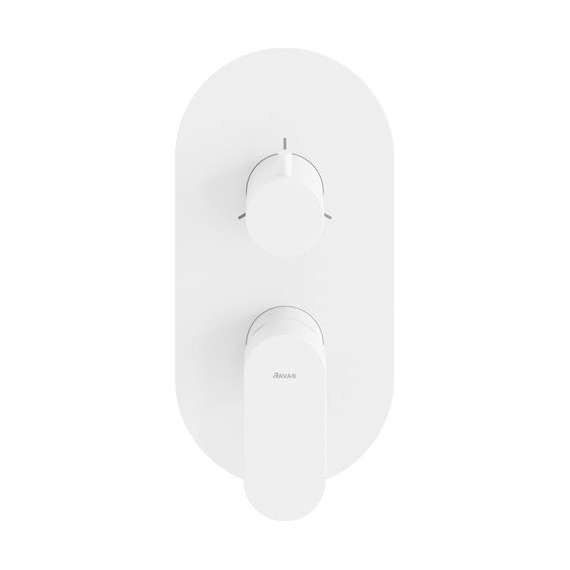 Смеситель для ванны Ravak 3 потребителя Eleganta EL 068.10WV.O3 X070260, белый матовый - фото 2