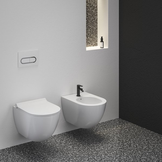 Смеситель для биде Ravak Eleganta EL 056.20BLM X070295, чёрный матовый - фото 2