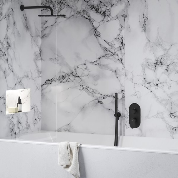 Смеситель для ванны Ravak 3 потребителя Eleganta EL 068.20BLM.O3 X070297, чёрный матовый - фото 3