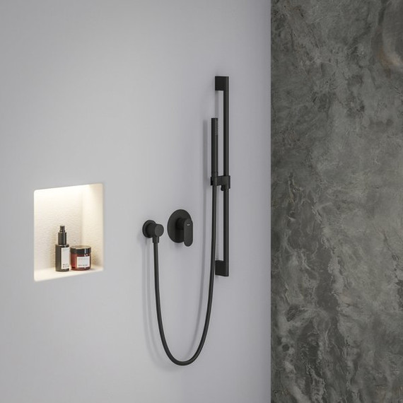 Смеситель для душа Ravak Eleganta EL 062.20BLM.O1 X070299, чёрный матовый - фото 2