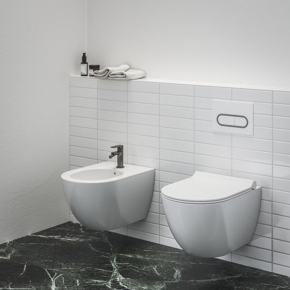 Смеситель для биде Ravak Eleganta EL 056.20GB X070332, графит матовый - фото 2