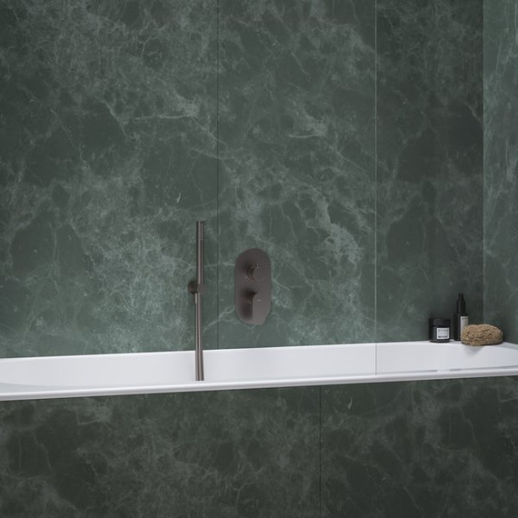 Смеситель для ванны Ravak 3 потребителя Eleganta EL 068.20GB.O3 X070334, графит матовый - фото 2