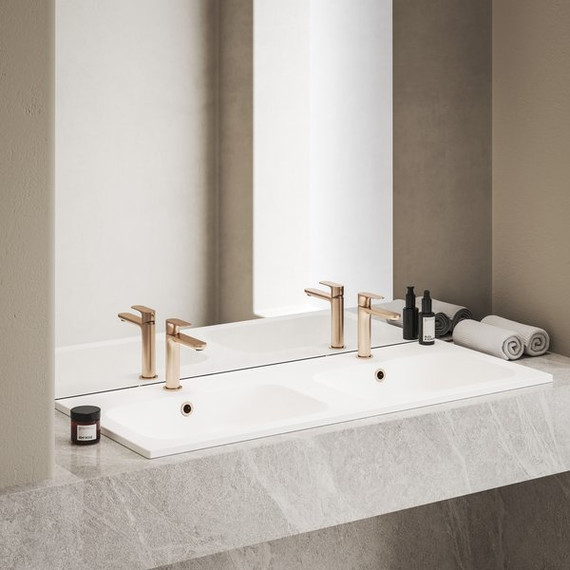 Смеситель для раковины Ravak Eleganta EL 012.60RGB X070364, розовое золото - фото 2