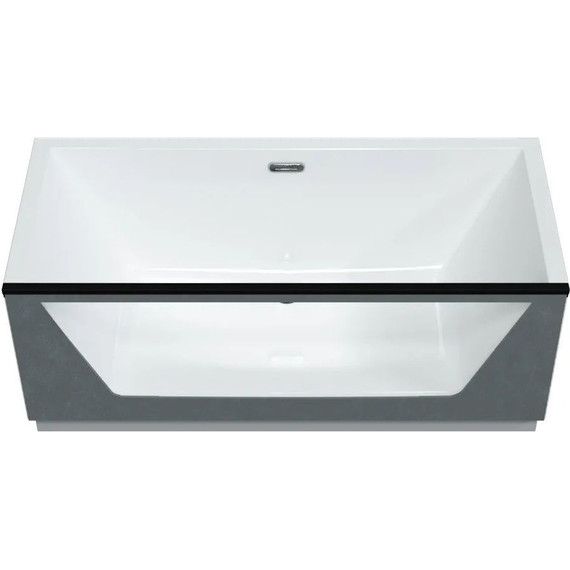 Ванна отдельностоящая Aima Neo 170x75 см (стекло принт бетон) - фото, картинка 2 Ванна отдельностоящая Aima Neo 170x75 см (стекло принт бетон) - фото 2