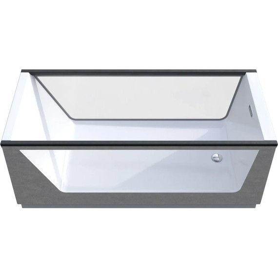 Ванна отдельностоящая Aima Neo 170x75 см (2 стекла принт бетон) - фото, картинка 4 Ванна отдельностоящая Aima Neo 170x75 см (2 стекла принт бетон) - фото 4